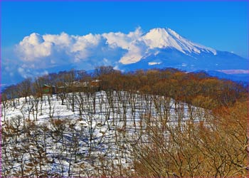 鍋割山と富士