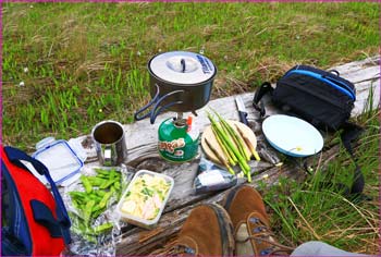 田代山で昼餉