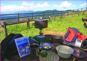 大野山で昼餉