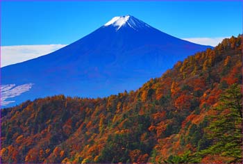 三ツ峠秋富士