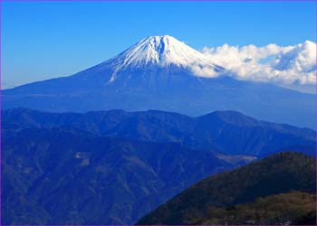 富士見台から富士望む