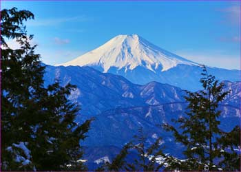 富士見平から富士山