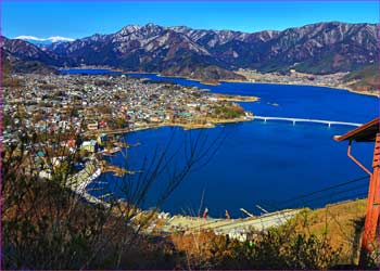 カチカチ山から河口湖