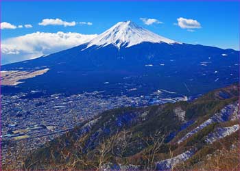 三ツ峠尾根から富士山