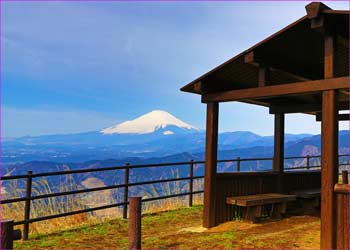 大野山展望所から富士山