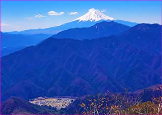 滝子山から富士展望