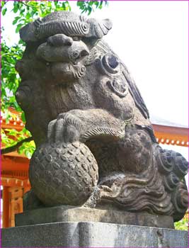 高来神社狛犬