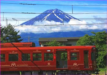 河口湖駅の富士