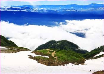 大出原雪渓展望