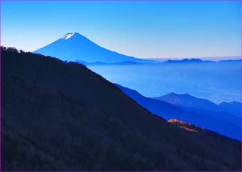 雁坂峠の富士