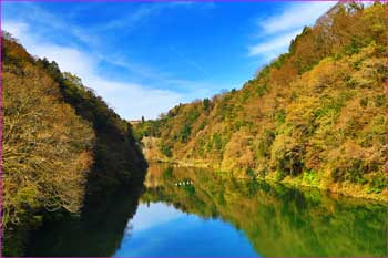 相模湖ダム下流