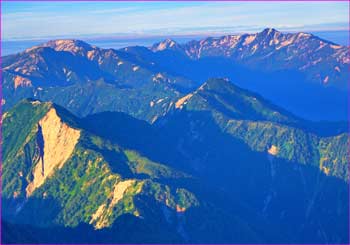 裏銀座に水晶岳