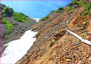 針ノ木峠下山