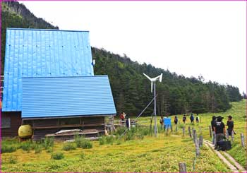 縞枯山荘後に