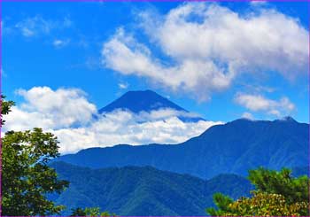 檜平から富士山