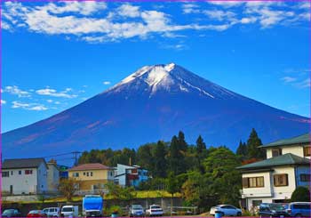 富士山駅から富士山