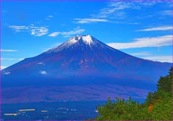 峠から富士山