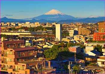 新雪の富士展望