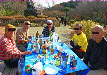 源氏山で忘年宴