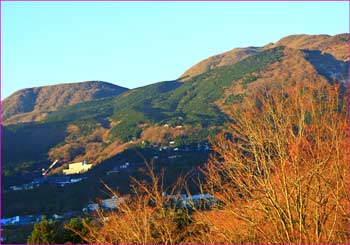 登山口から箱根山