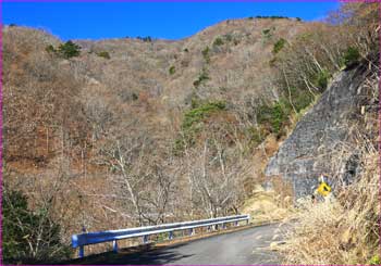 峠への林道