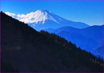 ブッツエ峠から富士山