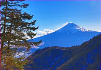 ゲレンデから富士山