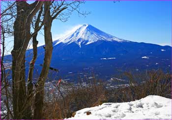 霜山から富士山