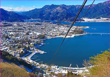 天上山ロー王ウェイから河口湖