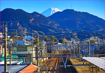 由比駅から富士