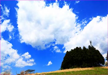 雲わく牧場