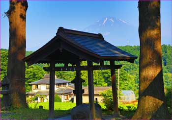 神社から富士