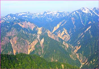 裏銀座の山々