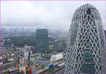 高層ビルから展望