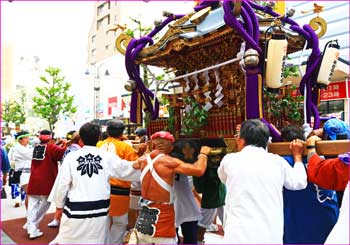 町内会の諏訪祭り