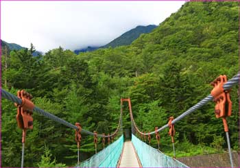 広河原吊橋