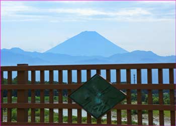 甲府から富士山