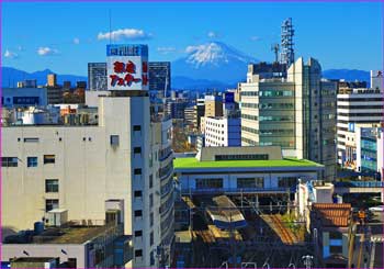 9階フロアから富士山