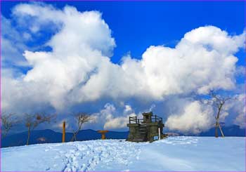 晴れ上がる大野山