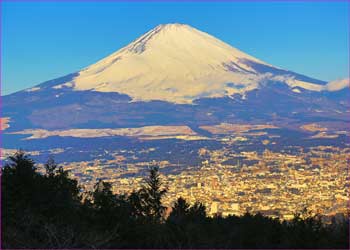 峠口から富士山