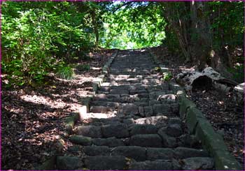 神社の階段