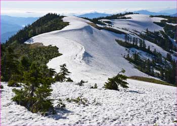 中門岳雪尾根