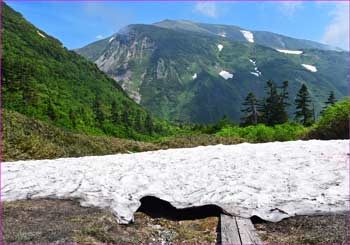 雪倉岳遙か