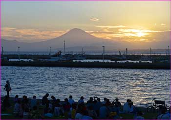 江ノ島夕日