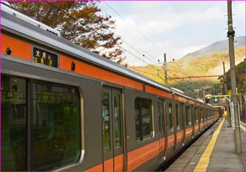 梁川駅電車