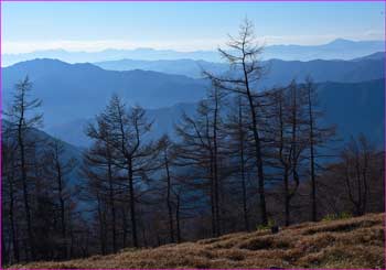 三頭山方面