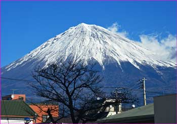 富士宮から富士山