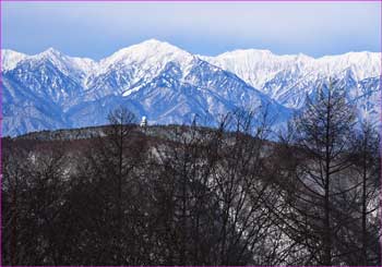 蓮華岳や針木岳が