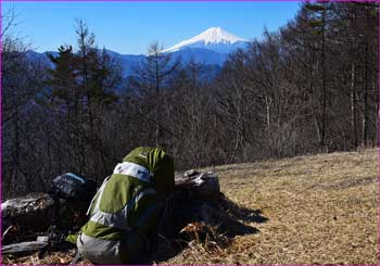 扇山山頂で