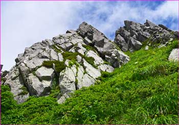 鬼岳岩稜